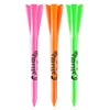 Performance 2.75’’ Plastic Golf Tees, Neon Mix, 30 Pack