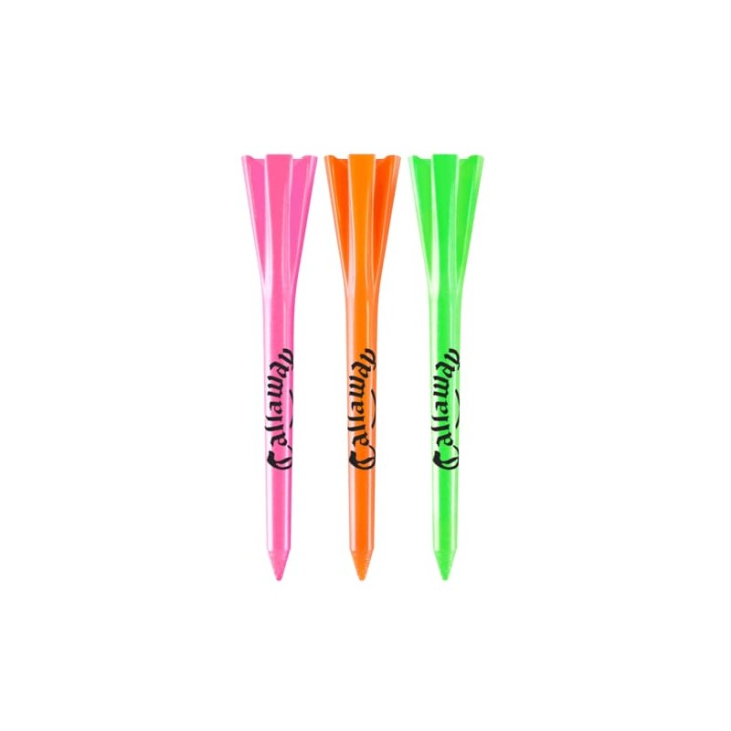 Performance 2.75’’ Plastic Golf Tees, Neon Mix, 30 Pack