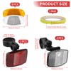 GOWTX Bicycle Reflectors Spoke Reflectors Set, Bicycle Reflectors Front Rear