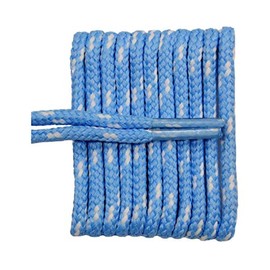 FeetPeople Round Laces, Carolina Blue with White Chip, 72 in. x 1 Pair