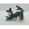 Celtic Forest Clay BLACK and WHITE CAT Christmas Ornament TANGLED