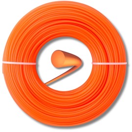 Maauvi Mowing Line 2.4 mm x 15 m Trimmer Line, Round Brush Cutter Thread, Trimmer Line for Grass Trimmer & Brush Cutter Replacement Thread, Trimmer Line for Park, Garden, Yard, Lawn, Weed, Grass