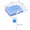 Map Tacks Push Pins Small Size 300 Packs (Blue, 1/5