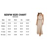 BZSFW Women's 2024 Summer Satin Dress Elegant Sleeveless Mock Neck