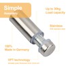 Joyan 10pc Screw Spacer Sign Holder, Stainless Steel Post Mount,