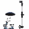 Bicycle Umbrella Holder, Umbrella Stand, 360° Rotation, Foldable, Height Adjustable,