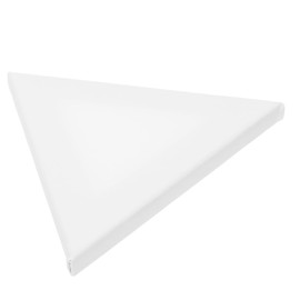 NUOBESTY 2pcs White Paint Canvas Boards for Painting Small Canvas Blank Wall Plate Art Canvas Board Cotton Painting Board Triangle Flat Watercolor Painting Student Decorative Frame