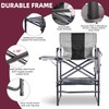 Foristrail 30" Tall Directors Chair with Side Table, 400LBS Bar