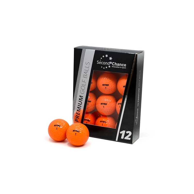 Second Chance Recycled Lake Golf Balls, 12 Pack, Mixed Golf