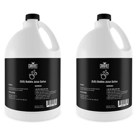 (2) Chauvet DJ BJG Gallons Bubble Fluid Juice 4 Hurricane Bubble Haze Machines