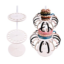 OOSAKU Headband Holder Stand Storage for Baby, Wooden ersatile Organizer for Scrunchies, Bows & Claw Clips for Girls, Women, Babies (FK-Q-2)