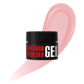 K Professional Builder - Medium Builder Gel Beige Pink Nail Extension UV LED - Nail Extension Gel Nails Modeling, Repair, Strengthening 13 ml