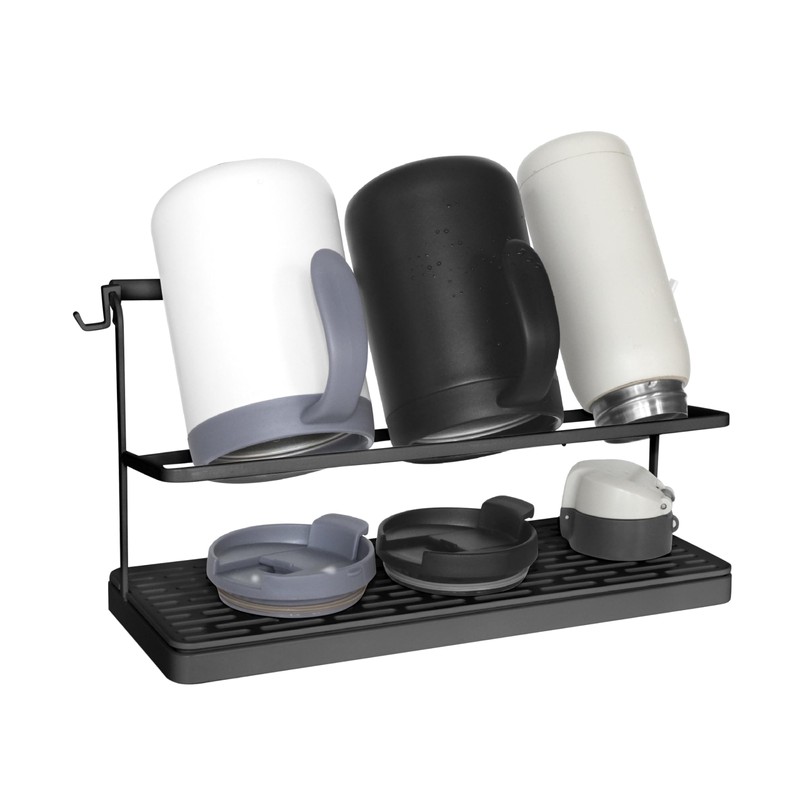 seicasaya 2-Tier Water Bottle Drying Rack for Countertop - Large