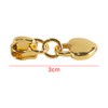10PCS NO.3 Zipper Pulls, Love Heart-shaped Nylon Puller, Replacement for