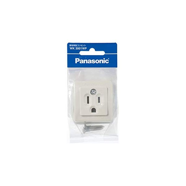 Panasonic, Grounding, Square Outlet/P Milky White wk3001wp