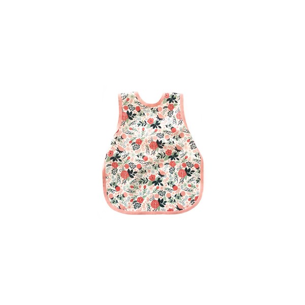 BapronBaby Preschool Bib Vintage Rose Floral Ages 3-5 Years
