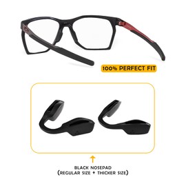 Nose Pieces Replacement for Oakley CTRLNK OX8059 Eyeglasses Frame, Silicone Soft Nose Pad - Regular + Thicker Combo Set