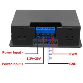ZkeeShop Adjustable Signal Generator 1-Channel PWM Pulse Frequency DC 3.3V-30V 5-30mA 1Hz-150KHz LCD Display Module