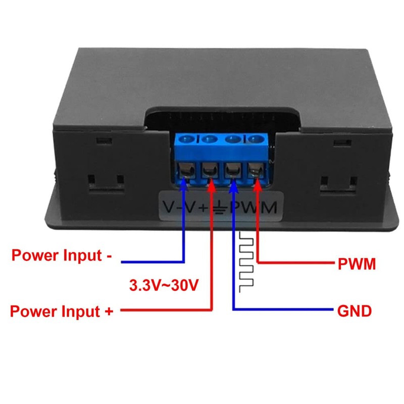ZkeeShop Adjustable Signal Generator 1-Channel PWM Pulse Frequency DC 3.3V-30V