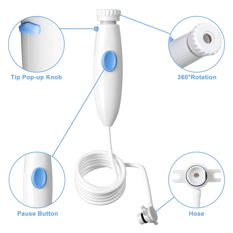 Oral Hygiene Accessories Water Hose Plastic Handle Compatible for Waterpik