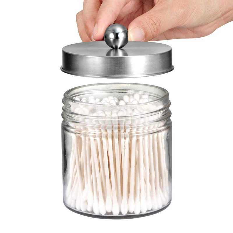 SheeChung Bathroom Organizers and Storage - 2Pack Qtip Holders Bathroom