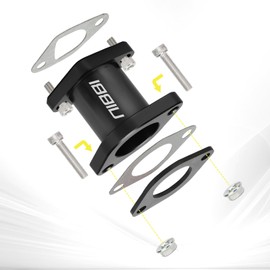 NIBBI Predator 212 intake manifold,for Coleman,Predator 196cc 212cc 224cc Engine Performance Parts,fit for Coleman ct200u bt200x Go Kart Mini Bike（Black）