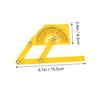 Operitacx 2 Pcs Professional Protractor Angle Ruler Tool for Woodworking