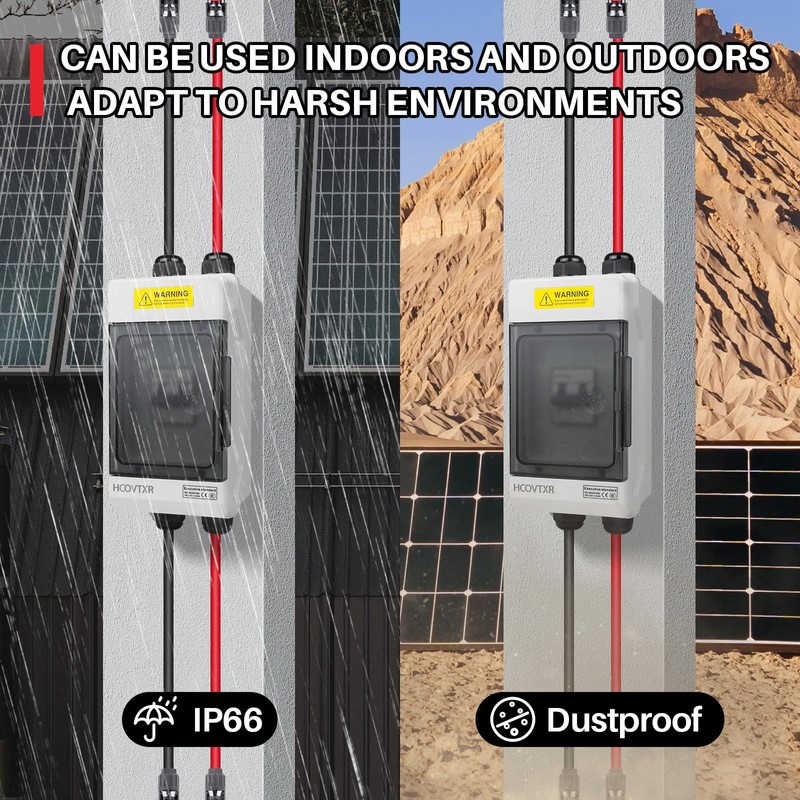 HCOVTXR Solar Panel Disconnect Switch 30A 550VDC Solar Shut Off
