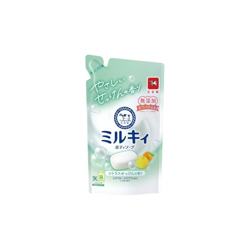 Milky Body Soap Citrus Soap Refill, 12.2 fl oz (360