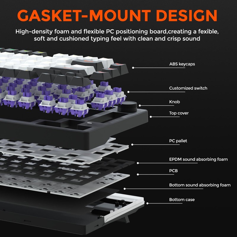 DAREU EK75 Wired Mechanical Keyboard