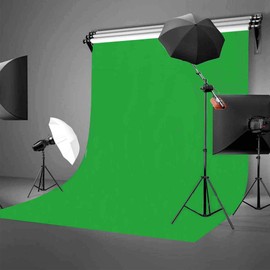SJOLOON 6x9FT Green Screen Backdrop Collapsible Backdrop Muslin Backdrop for Television Video Photography Backdrop