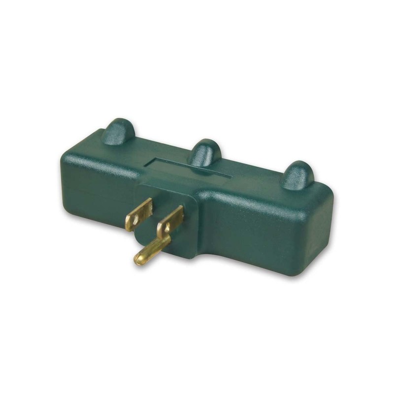 OSKOS 3-Prong 3-Outlet Extender Adapter, Heavy Duty Triple Grounding Outlet.