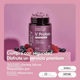 Zesty Nutrition V Probió Ultra Women's Probiotics 80 Billion CFU, 60 Capsules