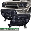 LQI Headlights Assembly Compatible with Toyota Tacoma 2005-2011 Bumper Headlamp