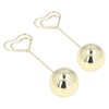 2Pcs Table Number Holder Heart Shaped Firm Stable Premium Metal