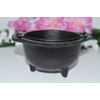 Nature Land Candles Large Cast Iron Cauldron for Incense, Resin/Cones