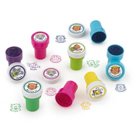 TRENDHAUS 601346 Animal Self Inking Teacher Stamps (Pack of 8) For Teachers, Parents, Preschool & Elementary School