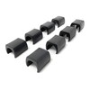 Design61 Clamping Shell Glides, Set of 8, Chair Glides, Floor