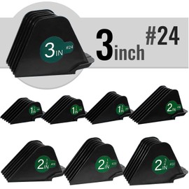 3 Inch Clipper Guards, Hair Clipper Guide Combs Premium for Wahl Clippers Mega Cutting Guides/Combs with 8 Cutting Lengths from 1.25-3 Inch (Black, 8pcs from 1.25-3 Inch)