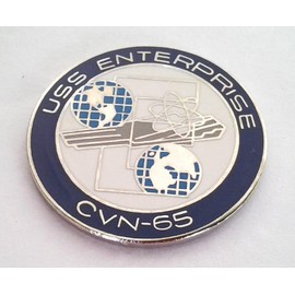 USS ENTERPRISE CVN-65 (1" Rd) Military Hat Pin 14940 HO