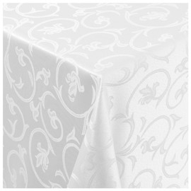 Damask Tablecloth Non-Iron Baroque Decoration Design Jacquard Table Cloth Many Sizes &and Colours