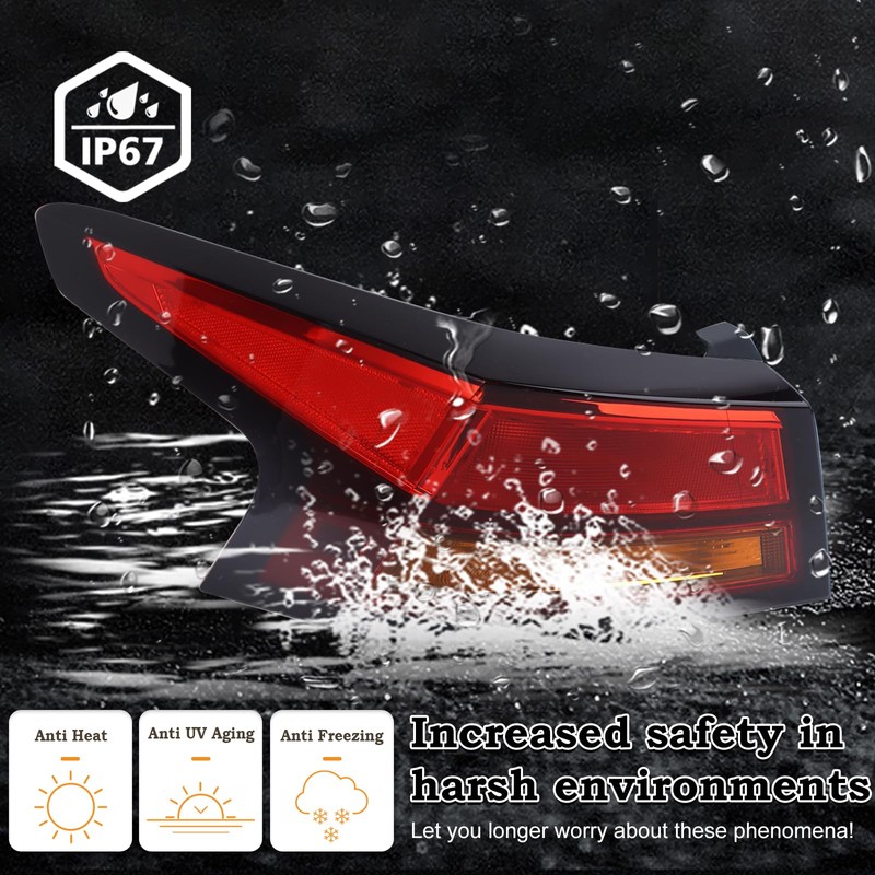 KAMDKI LH Halogen Type Outer Tail Light Fit for 2019