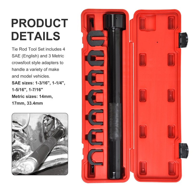 WINMAX TOOLS AUTOMOTIVE Inner Tie Rod Remover Installation Tool Wrench