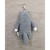 Cinnada Fumofumosan Reel Key Chain Ruff Dark Gray