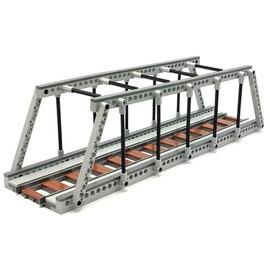 Classic Train Building Bridge City Passenger Express Train Tracks Toys Accessories Railroad Construction Building Block Compatible with Major Brand (Train Bridge)