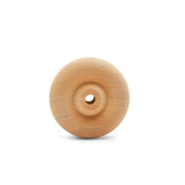 Woodpeckers- Classic Wooden Craft Toy Wheels 2" X 1/4" Axle Hole - 24 Pack