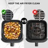 Square Silicone Air Fryer Liners 2 Pack, Compatible with Ninja