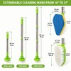 Telescopic Triangle Sponge Cleaning Brush for Home – Extendable Stainless