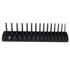 3PCS 1/4in 3/8in 1/2in Socket Holder Organizer Black Multifunctional Storage