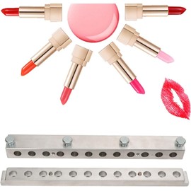 Kit para hacer lápiz labial DIY con 12 orificios, 12,1 mm, reutilizable, para hacer lápiz labial DIY, fabricante de bálsamo labial cosmético, kit para hacer bálsamo labial para